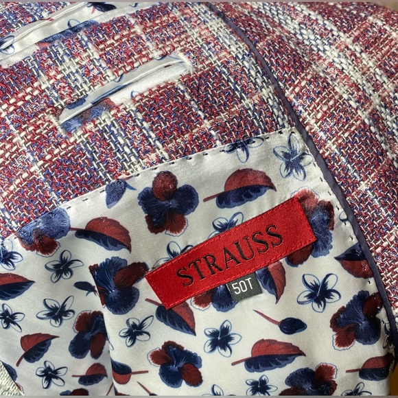 Strauss - Unique Patterned Blazer - 50T - Picture 2 of 2
